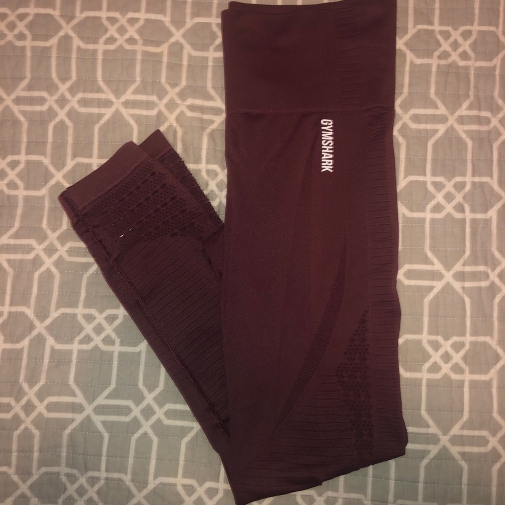 Gymshark energy berry red leggings